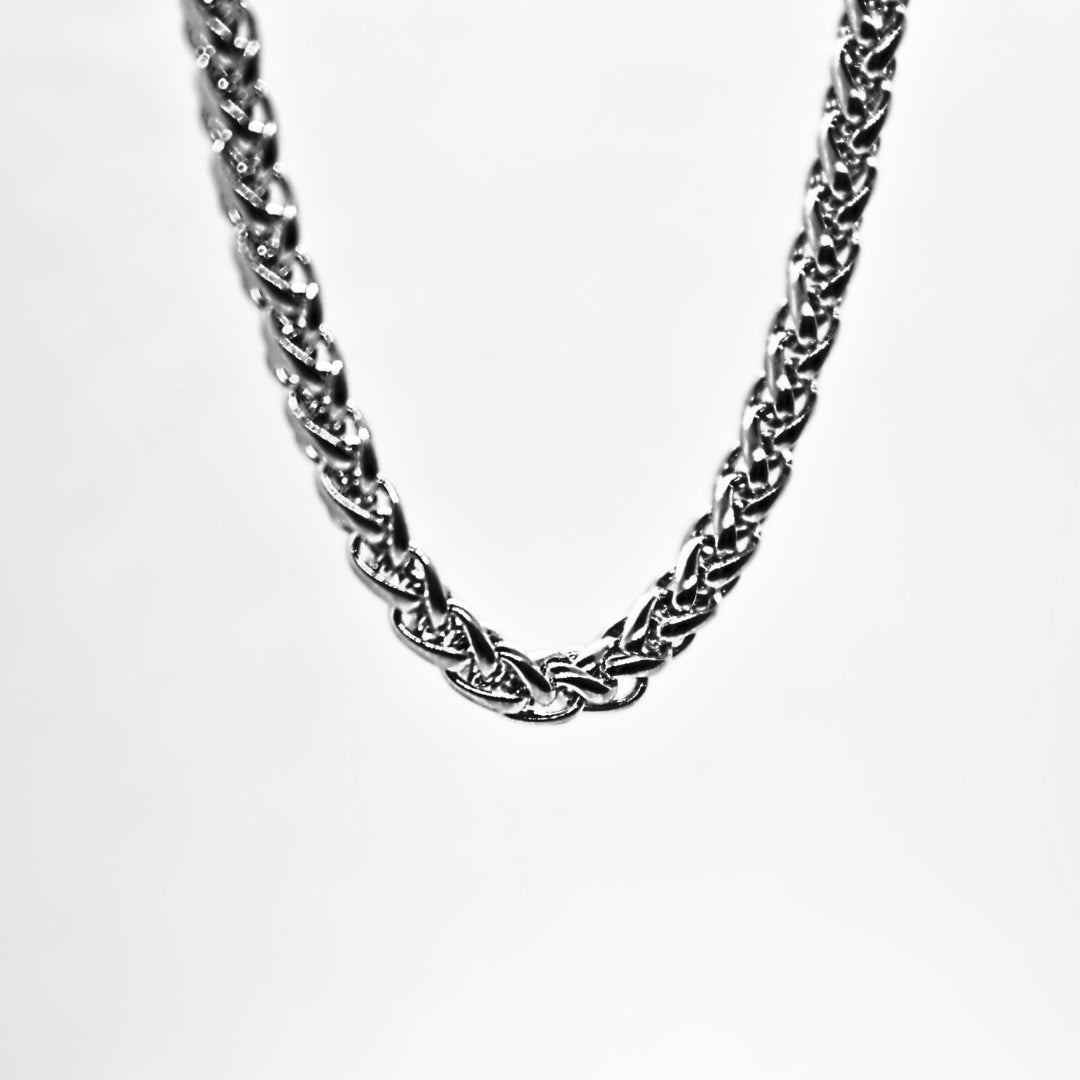 Silver Spiga Wheat Chain (4mm)