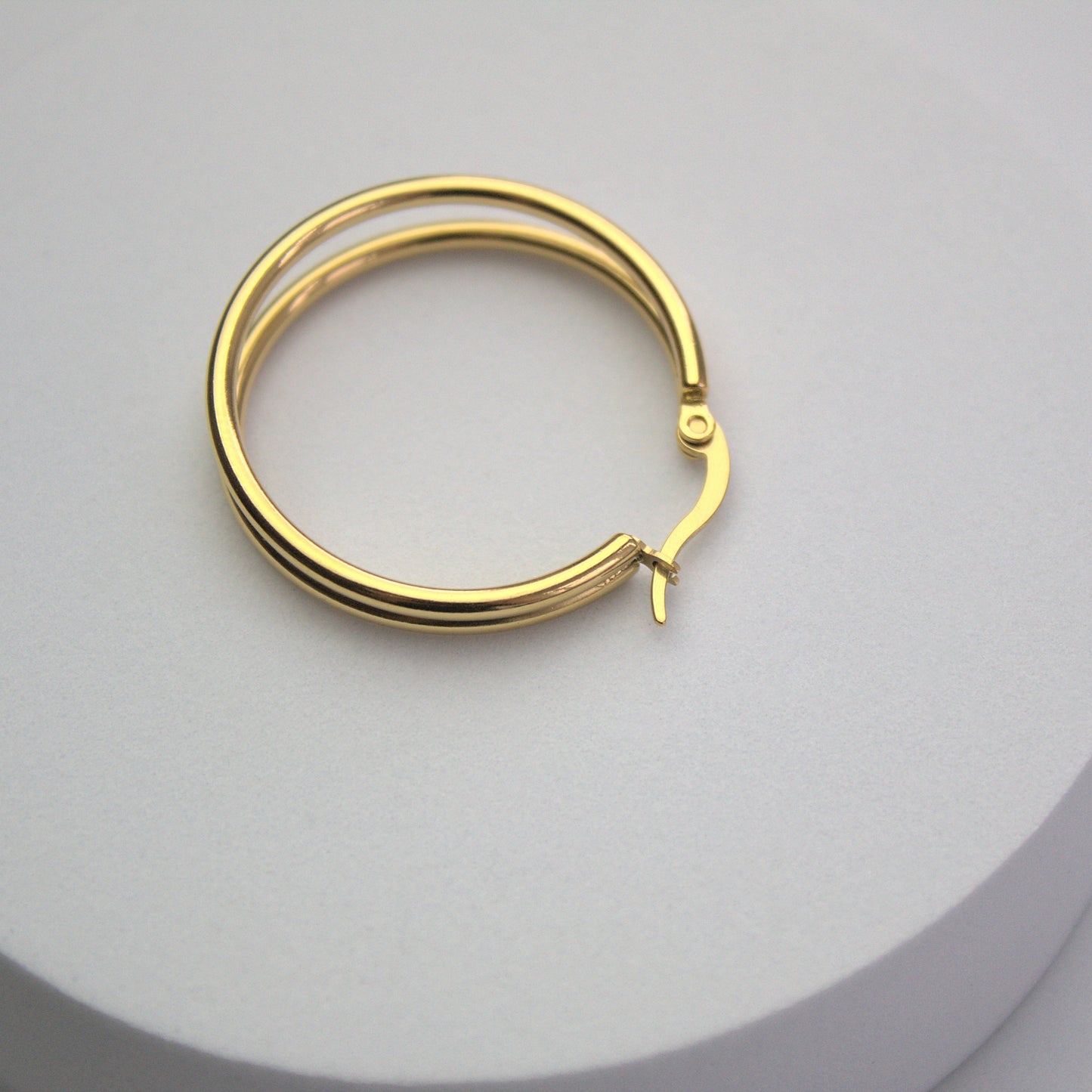Double Layered Hoop Earrings