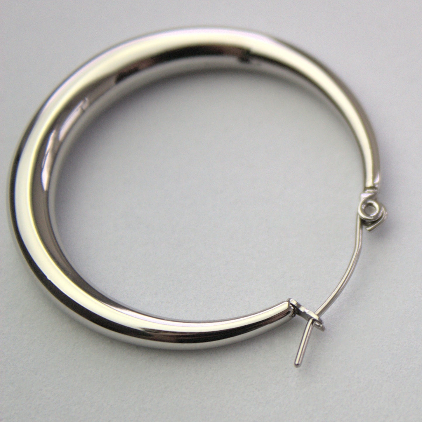 Large Curved Hoop Earrings