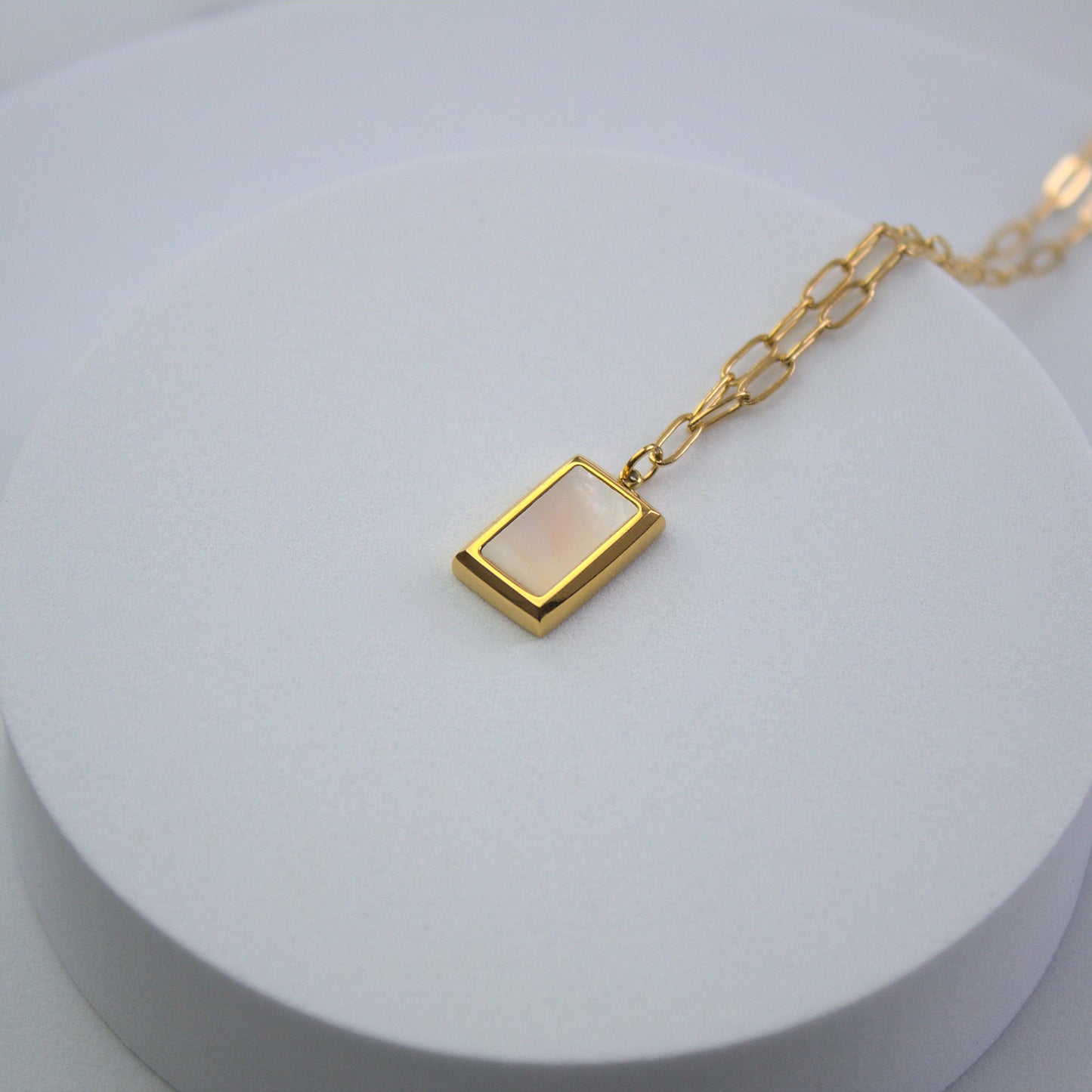 Silver Gem Stone Necklace