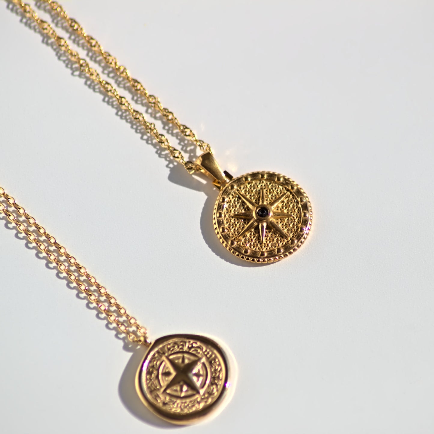 Gold North Star Necklace