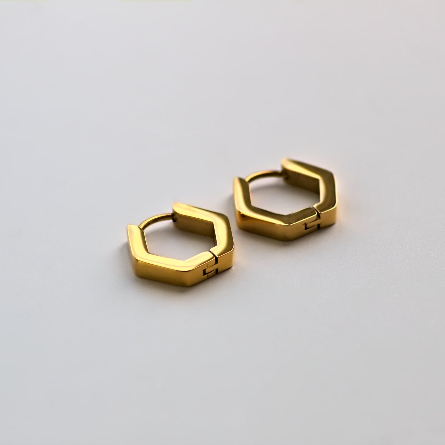 Geometric Hexagon Earrings