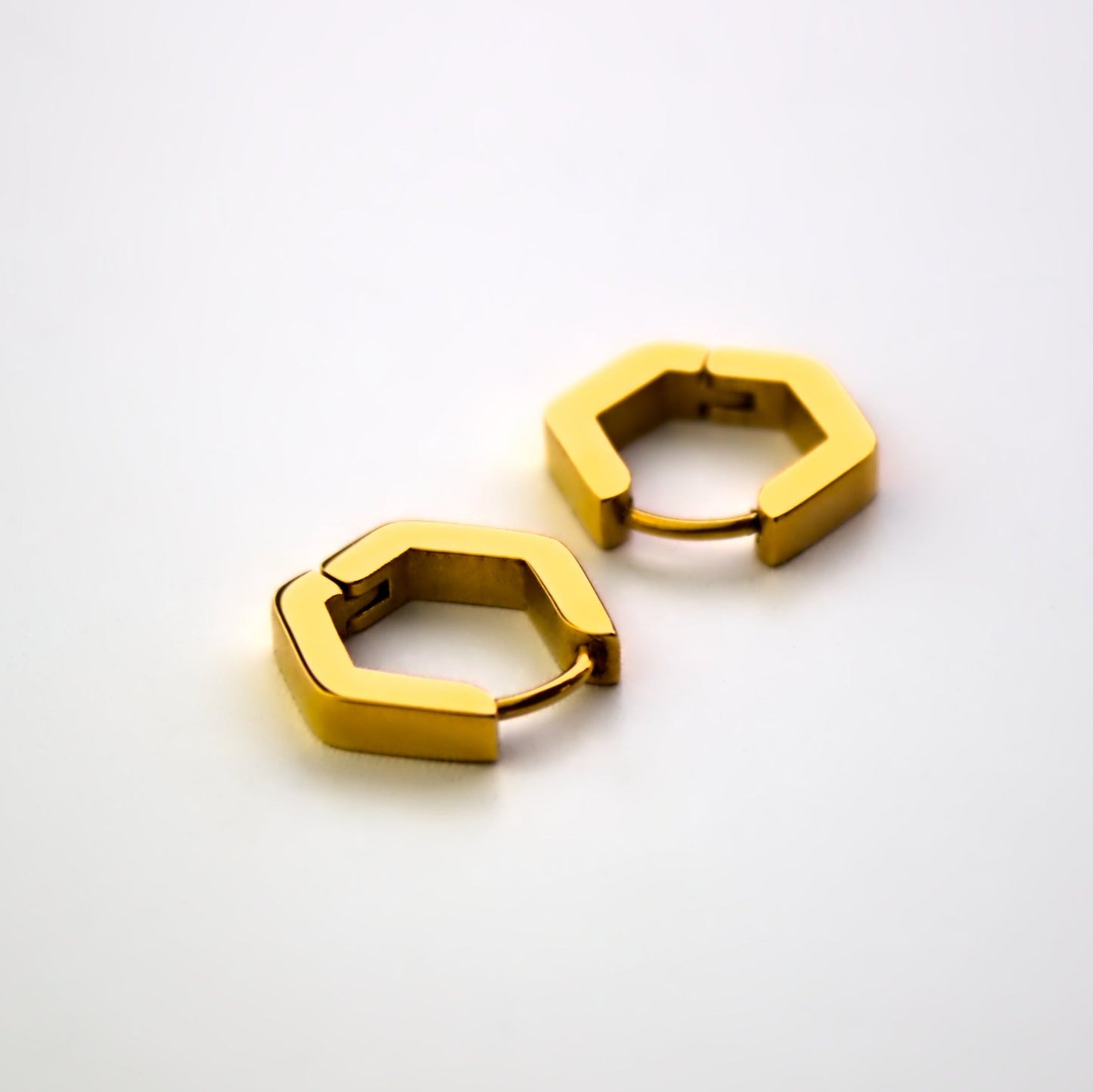 Geometric Hexagon Earrings