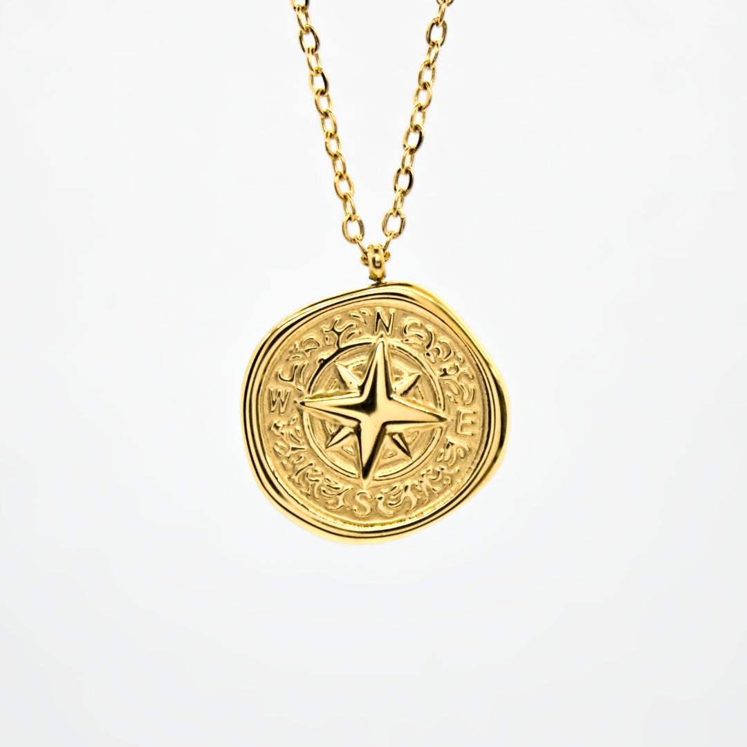 Gold North Star Necklace