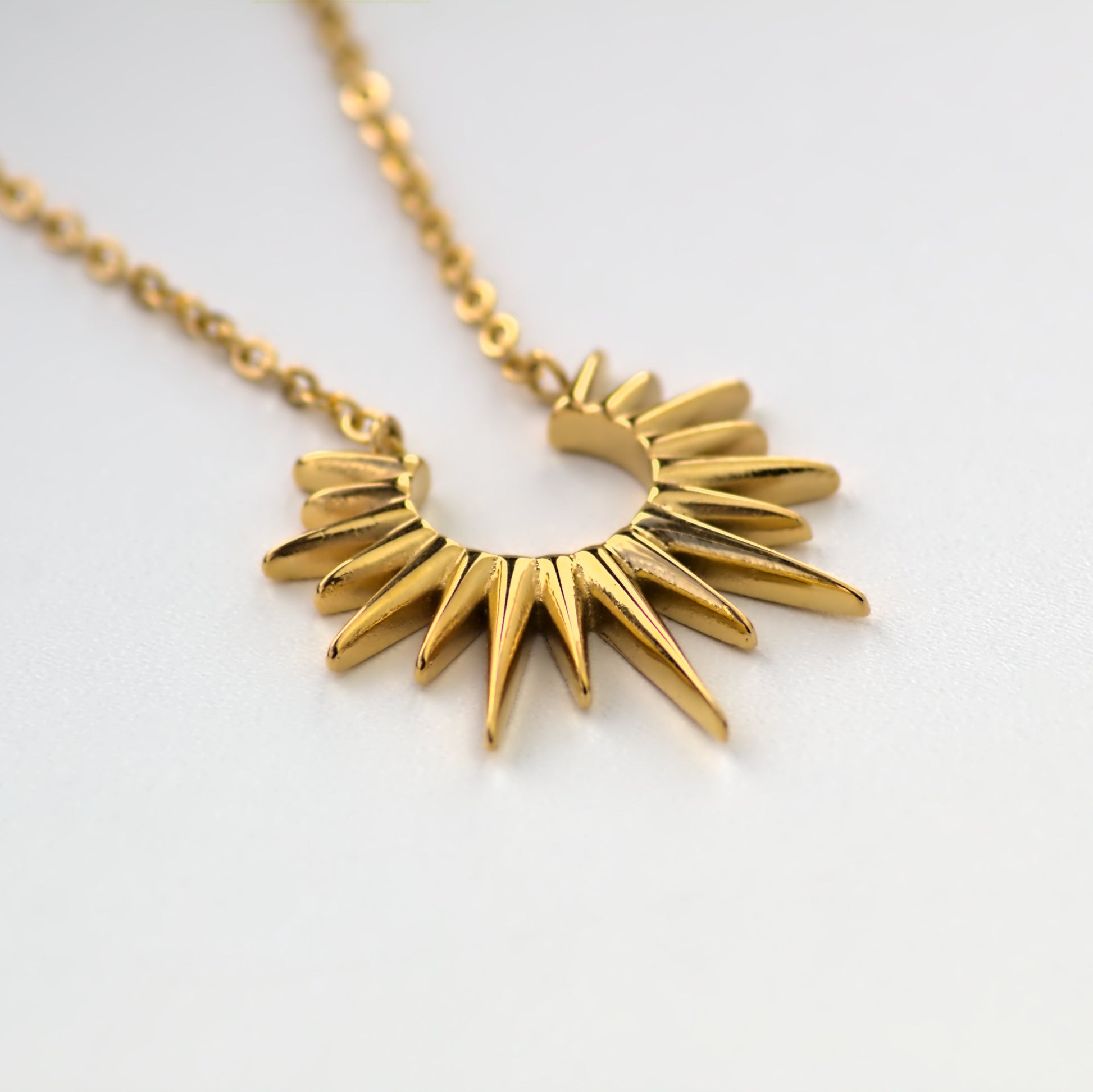 Gold Plated Sunburst Necklace Christmas Gifts for Her – Ahlen
