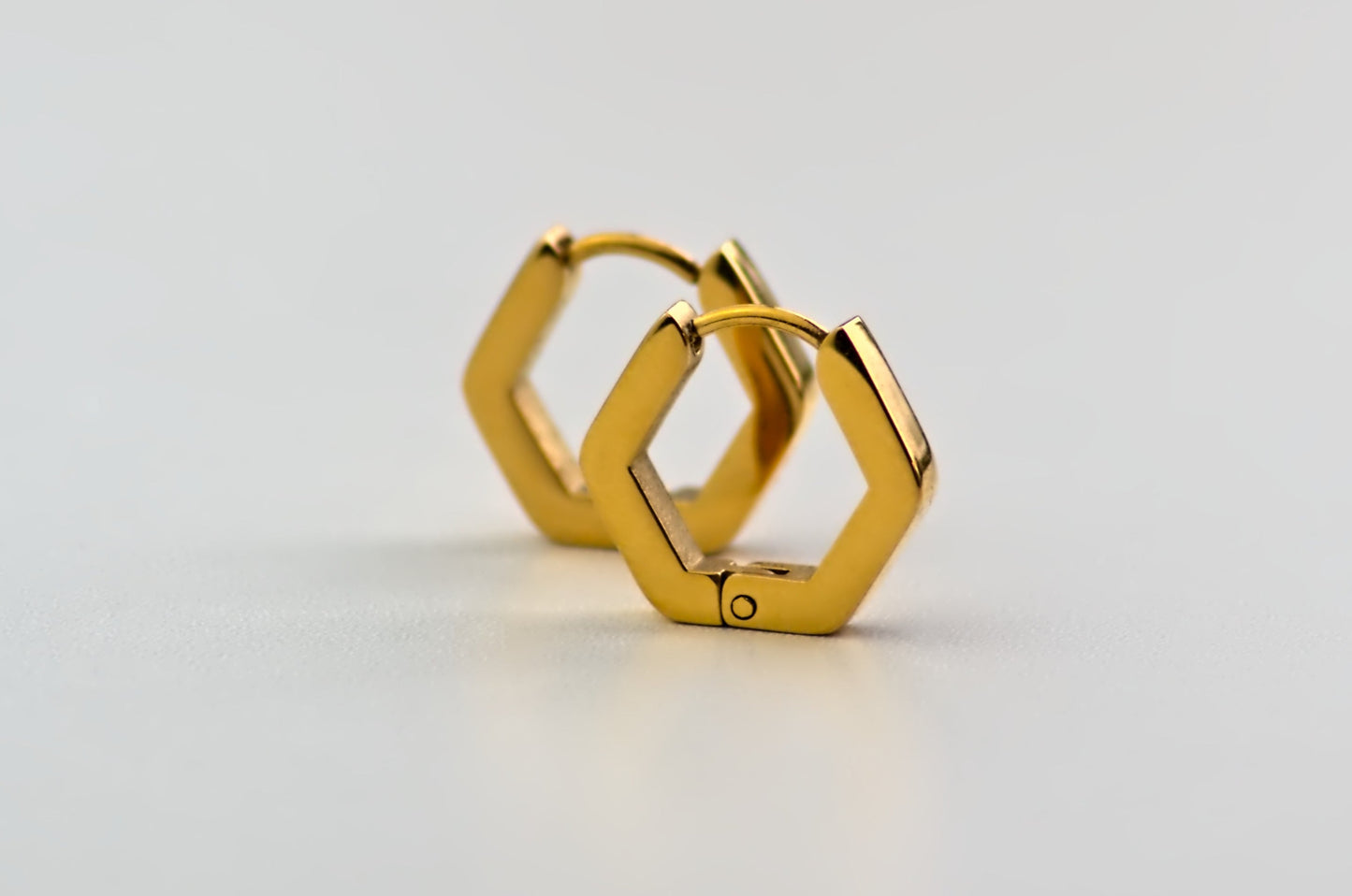 Geometric Hexagon Earrings