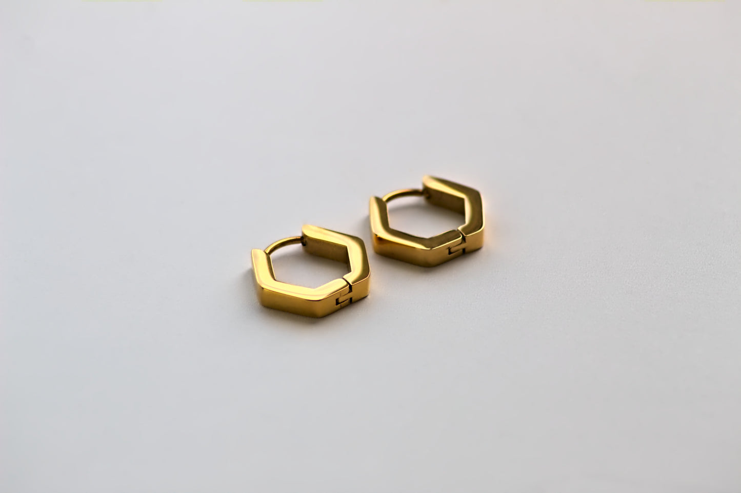 Geometric Hexagon Earrings