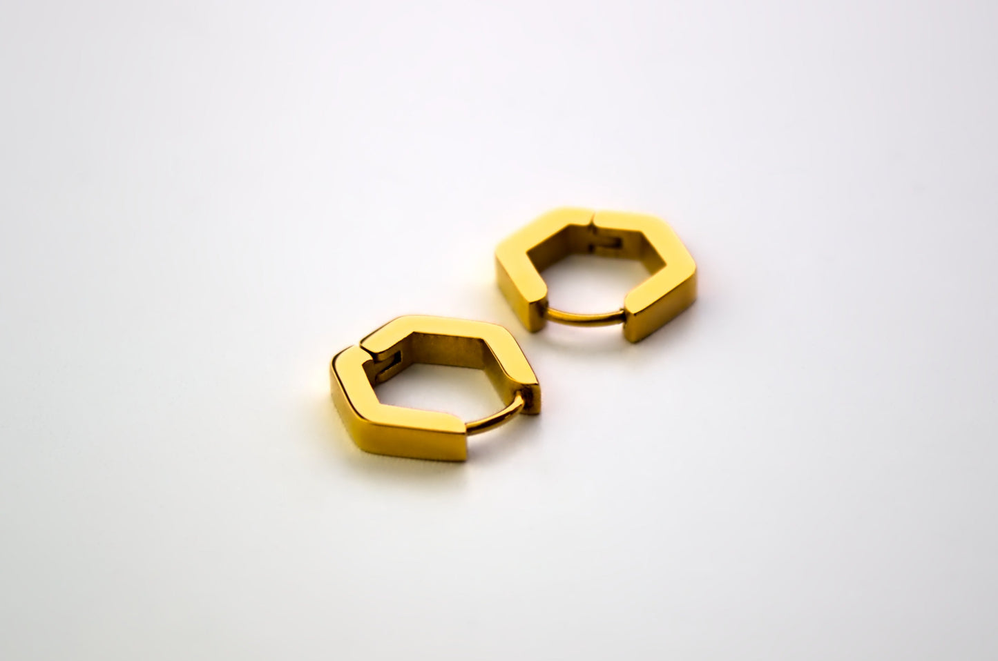 Geometric Hexagon Earrings