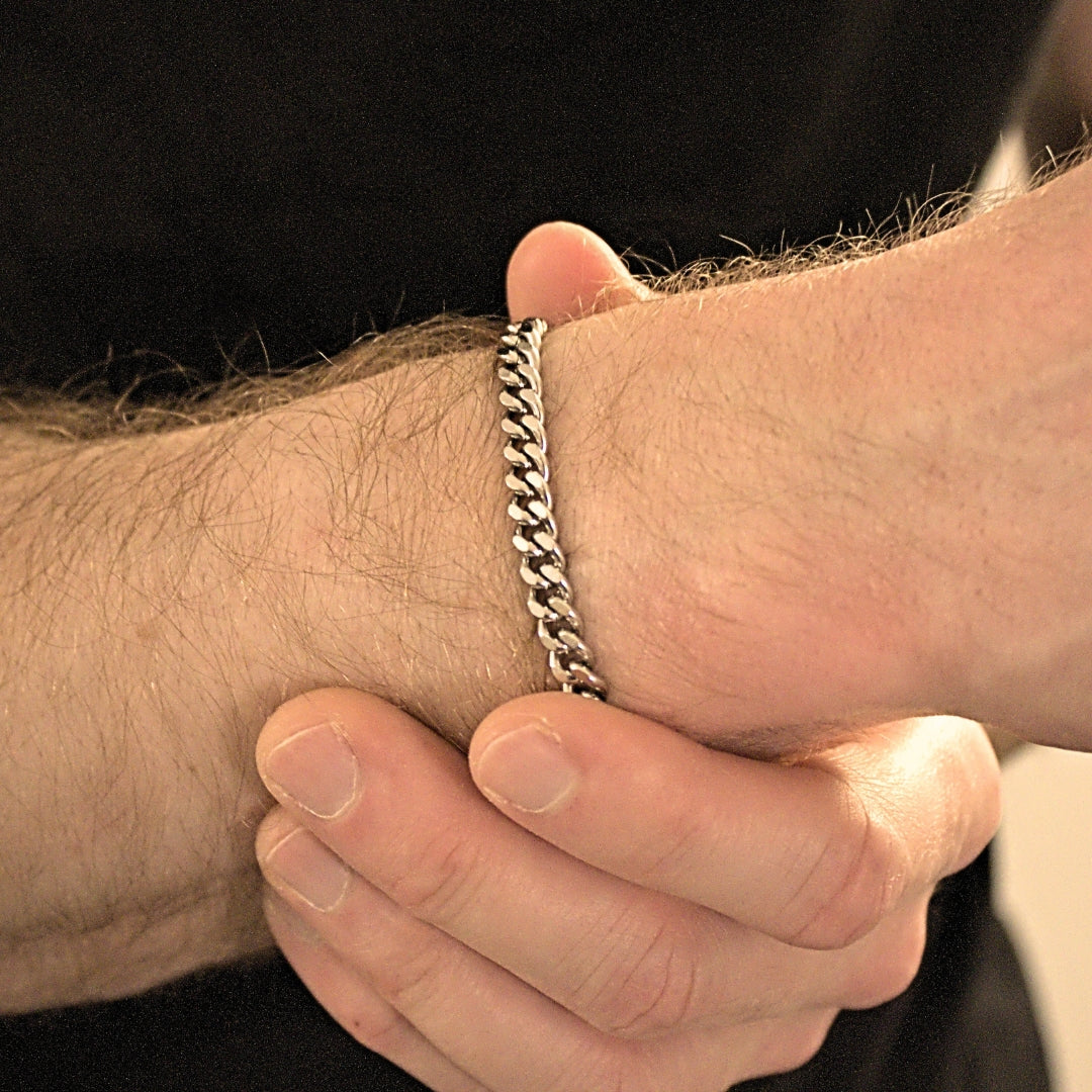 Silver Cuban Bracelet (5mm)