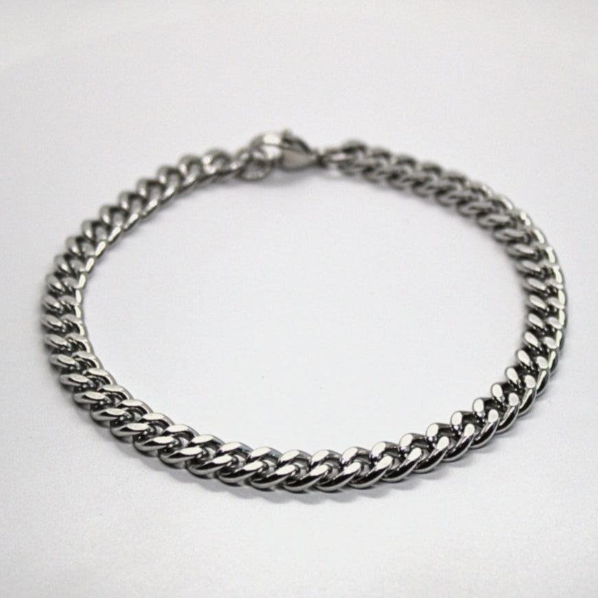 Silver Cuban Bracelet (5mm)